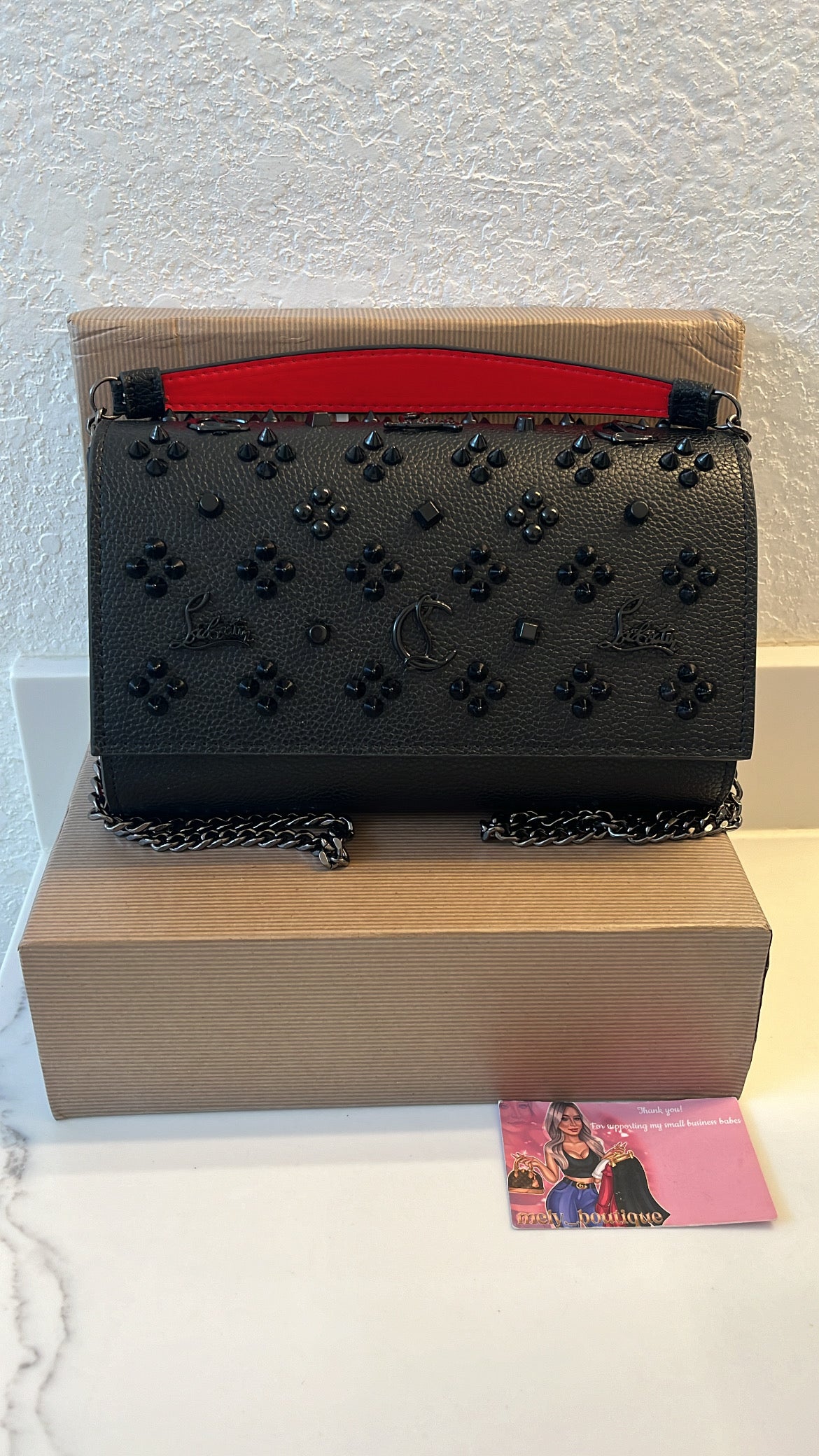 Red bottom purse